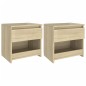 vidaXL Nachttische 2 Stk. Sonoma-Eiche 40x30x39 cm Holzwerkstoff vidaXL Nachttische 2 Stk. Sonoma-Eiche 40x30x39 cm Holzwerkstoff
