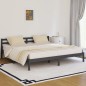 vidaXL Massivholzbett Kiefer 200x200 cm Grau vidaXL Massivholzbett Kiefer 200x200 cm Grau