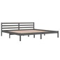 vidaXL Massivholzbett Kiefer 200x200 cm Grau vidaXL Massivholzbett Kiefer 200x200 cm Grau