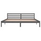vidaXL Massivholzbett Kiefer 200x200 cm Grau vidaXL Massivholzbett Kiefer 200x200 cm Grau