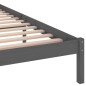 vidaXL Massivholzbett Kiefer 200x200 cm Grau vidaXL Massivholzbett Kiefer 200x200 cm Grau