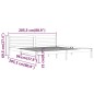 vidaXL Massivholzbett Kiefer 200x200 cm Grau vidaXL Massivholzbett Kiefer 200x200 cm Grau