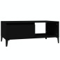 vidaXL Couchtisch Schwarz 90x50x36,5 cm Holzwerkstoff vidaXL Couchtisch Schwarz 90x50x36,5 cm Holzwerkstoff