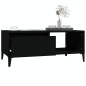 vidaXL Couchtisch Schwarz 90x50x36,5 cm Holzwerkstoff vidaXL Couchtisch Schwarz 90x50x36,5 cm Holzwerkstoff