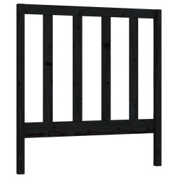 vidaXL Kopfteil Schwarz 96x4x100 cm Massivholz Kiefer