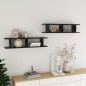 vidaXL Wandregale 2 Stk. Hochglanz-Schwarz 90x18x20 cm Holzwerkstoff vidaXL Wandregale 2 Stk. Hochglanz-Schwarz 90x18x20 cm Holzwerkstoff