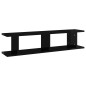 vidaXL Wandregale 2 Stk. Hochglanz-Schwarz 90x18x20 cm Holzwerkstoff vidaXL Wandregale 2 Stk. Hochglanz-Schwarz 90x18x20 cm Holzwerkstoff