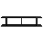 vidaXL Wandregale 2 Stk. Hochglanz-Schwarz 90x18x20 cm Holzwerkstoff vidaXL Wandregale 2 Stk. Hochglanz-Schwarz 90x18x20 cm Holzwerkstoff