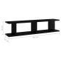 vidaXL Wandregale 2 Stk. Hochglanz-Schwarz 90x18x20 cm Holzwerkstoff vidaXL Wandregale 2 Stk. Hochglanz-Schwarz 90x18x20 cm Holzwerkstoff