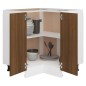 vidaXL Küchenschrank Braun Eichen-Optik 75,5x75,5x80,5cm Holzwerkstoff vidaXL Küchenschrank Braun Eichen-Optik 75,5x75,5x80,5cm Holzwerkstoff