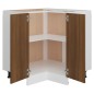 vidaXL Küchenschrank Braun Eichen-Optik 75,5x75,5x80,5cm Holzwerkstoff vidaXL Küchenschrank Braun Eichen-Optik 75,5x75,5x80,5cm Holzwerkstoff