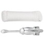 vidaXL Klappanker mit Seil Silbern 6 kg Temperguss vidaXL Klappanker mit Seil Silbern 6 kg Temperguss