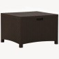 vidaXL Garten-Aufbewahrungsbox 60x54x41 cm PP Rattan Braun vidaXL Garten-Aufbewahrungsbox 60x54x41 cm PP Rattan Braun