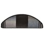 vidaXL Treppenmatten Selbstklebend 15 Stk. Schwarz und Grau 65x21x4 cm vidaXL Treppenmatten Selbstklebend 15 Stk. Schwarz und Grau 65x21x4 cm