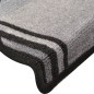 vidaXL Treppenmatten Selbstklebend 15 Stk. Schwarz und Grau 65x21x4 cm vidaXL Treppenmatten Selbstklebend 15 Stk. Schwarz und Grau 65x21x4 cm