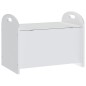 vidaXL Kinderbank mit Stauraum Weiß 62x40x46,5 cm MDF vidaXL Kinderbank mit Stauraum Weiß 62x40x46,5 cm MDF