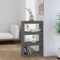 vidaXL Bücherregal/Raumteiler Grau 60x30x103,5 cm Massivholz Kiefer vidaXL Bücherregal/Raumteiler Grau 60x30x103,5 cm Massivholz Kiefer