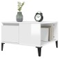 vidaXL Couchtisch Hochglanz-Weiß 55x55x36,5 cm Holzwerkstoff vidaXL Couchtisch Hochglanz-Weiß 55x55x36,5 cm Holzwerkstoff