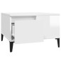 vidaXL Couchtisch Hochglanz-Weiß 55x55x36,5 cm Holzwerkstoff vidaXL Couchtisch Hochglanz-Weiß 55x55x36,5 cm Holzwerkstoff