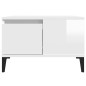 vidaXL Couchtisch Hochglanz-Weiß 55x55x36,5 cm Holzwerkstoff vidaXL Couchtisch Hochglanz-Weiß 55x55x36,5 cm Holzwerkstoff