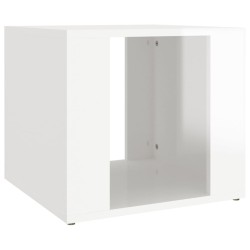 vidaXL Nachttisch Hochglanz-Weiß 41x40x36 cm Holzwerkstoff