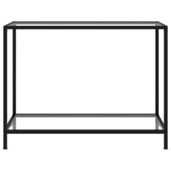 vidaXL Konsolentisch Transparent 100x35x75 cm Hartglas