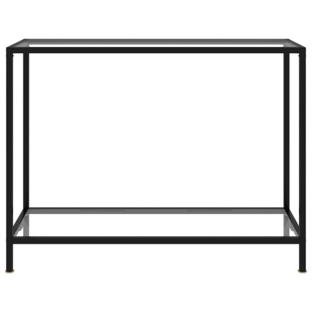 vidaXL Konsolentisch Transparent 100x35x75 cm Hartglas