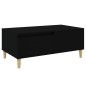 vidaXL Couchtisch Schwarz 90x50x36,5 cm Holzwerkstoff vidaXL Couchtisch Schwarz 90x50x36,5 cm Holzwerkstoff
