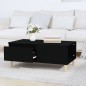 vidaXL Couchtisch Schwarz 90x50x36,5 cm Holzwerkstoff vidaXL Couchtisch Schwarz 90x50x36,5 cm Holzwerkstoff