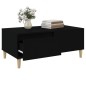 vidaXL Couchtisch Schwarz 90x50x36,5 cm Holzwerkstoff vidaXL Couchtisch Schwarz 90x50x36,5 cm Holzwerkstoff