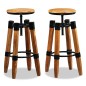 vidaXL Barhocker 2 Stk. Mango Massivholz vidaXL Barhocker 2 Stk. Mango Massivholz