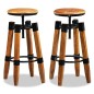 vidaXL Barhocker 2 Stk. Mango Massivholz vidaXL Barhocker 2 Stk. Mango Massivholz