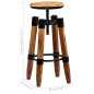 vidaXL Barhocker 2 Stk. Mango Massivholz vidaXL Barhocker 2 Stk. Mango Massivholz