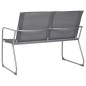 vidaXL 4-tlg. Garten-Lounge-Set Stoff und Stahl Grau vidaXL 4-tlg. Garten-Lounge-Set Stoff und Stahl Grau