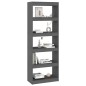 vidaXL Bücherregal/Raumteiler Grau 60x30x167,5 cm Massivholz Kiefer vidaXL Bücherregal/Raumteiler Grau 60x30x167,5 cm Massivholz Kiefer