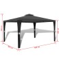 vidaXL Gartenpavillon mit Dach 3 x 4 m Dunkelgrau vidaXL Gartenpavillon mit Dach 3 x 4 m Dunkelgrau