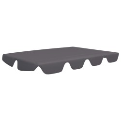 vidaXL Ersatzdach für Hollywoodschaukel Anthrazit 150/130x70/105 cm 