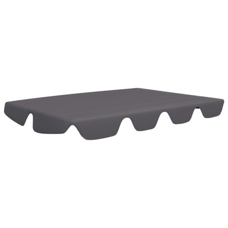 vidaXL Ersatzdach für Hollywoodschaukel Anthrazit 150/130x70/105 cm 