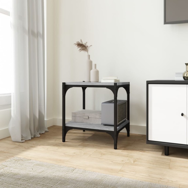 vidaXL TV-Schrank Grau Sonoma 40x33x41 cm Holzwerkstoff und Stahl vidaXL TV-Schrank Grau Sonoma 40x33x41 cm Holzwerkstoff und Stahl
