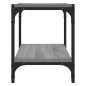 vidaXL TV-Schrank Grau Sonoma 40x33x41 cm Holzwerkstoff und Stahl vidaXL TV-Schrank Grau Sonoma 40x33x41 cm Holzwerkstoff und Stahl