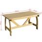 vidaXL Gartentisch 150 x 74 x 75 cm Imprägniertes Kiefernholz vidaXL Gartentisch 150 x 74 x 75 cm Imprägniertes Kiefernholz