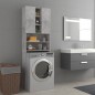 vidaXL Waschmaschinenschrank Betongrau 64x25,5x190 cm vidaXL Waschmaschinenschrank Betongrau 64x25,5x190 cm