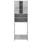 vidaXL Waschmaschinenschrank Betongrau 64x25,5x190 cm vidaXL Waschmaschinenschrank Betongrau 64x25,5x190 cm