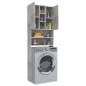 vidaXL Waschmaschinenschrank Betongrau 64x25,5x190 cm vidaXL Waschmaschinenschrank Betongrau 64x25,5x190 cm