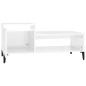 vidaXL Couchtisch Hochglanz-Weiß 100x50x45 cm Holzwerkstoff vidaXL Couchtisch Hochglanz-Weiß 100x50x45 cm Holzwerkstoff