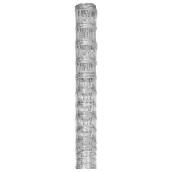 vidaXL Gartenzaun Verzinkter Stahl 50 m 150 cm Silbern
