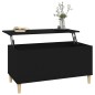 vidaXL Couchtisch Schwarz 90x44,5x45 cm Holzwerkstoff vidaXL Couchtisch Schwarz 90x44,5x45 cm Holzwerkstoff