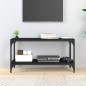 vidaXL TV-Schrank Schwarz 80x33x41 cm Holzwerkstoff und Stahl vidaXL TV-Schrank Schwarz 80x33x41 cm Holzwerkstoff und Stahl