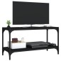 vidaXL TV-Schrank Schwarz 80x33x41 cm Holzwerkstoff und Stahl vidaXL TV-Schrank Schwarz 80x33x41 cm Holzwerkstoff und Stahl