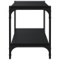 vidaXL TV-Schrank Schwarz 80x33x41 cm Holzwerkstoff und Stahl vidaXL TV-Schrank Schwarz 80x33x41 cm Holzwerkstoff und Stahl